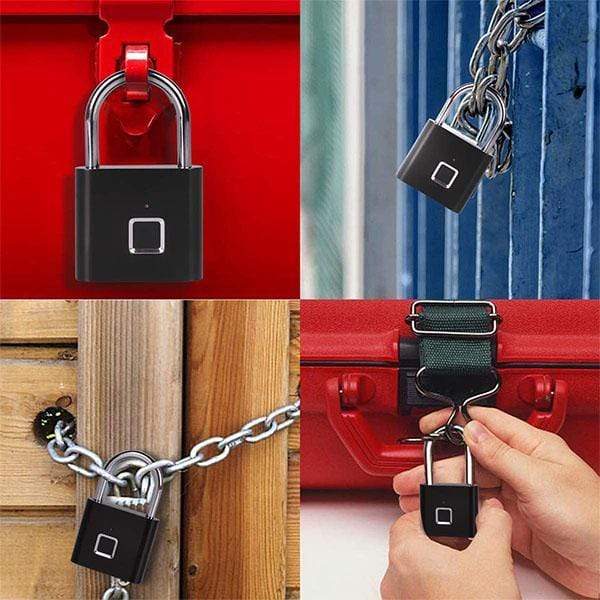 💥🔒 Cadenas à empreinte digitale - Ultra Robuste, Idéal pour Valises, Casiers et Portes