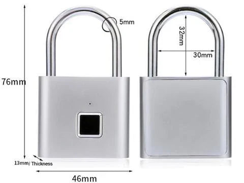 💥🔒 Cadenas à empreinte digitale - Ultra Robuste, Idéal pour Valises, Casiers et Portes