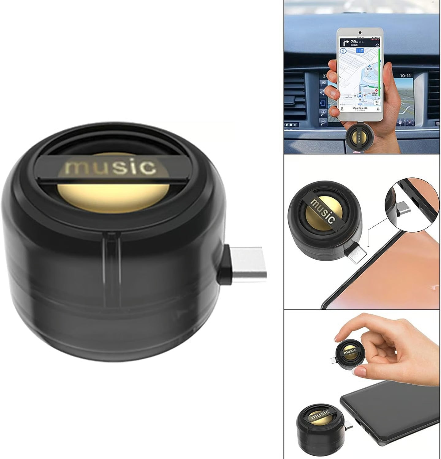 đAmplificateur de haut-parleur portable 5X â Plug & Play pour la musique et les appels