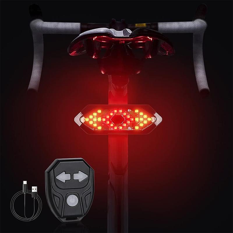 Feu arrière de vélo à LED avec télécommande sans fil