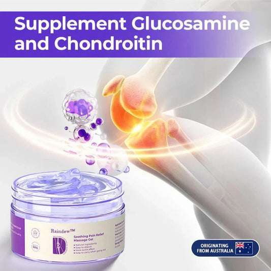 Gel de massage apaisant pour l'arthrite au curcuma et à l'huile d'émeu  👨‍⚕️