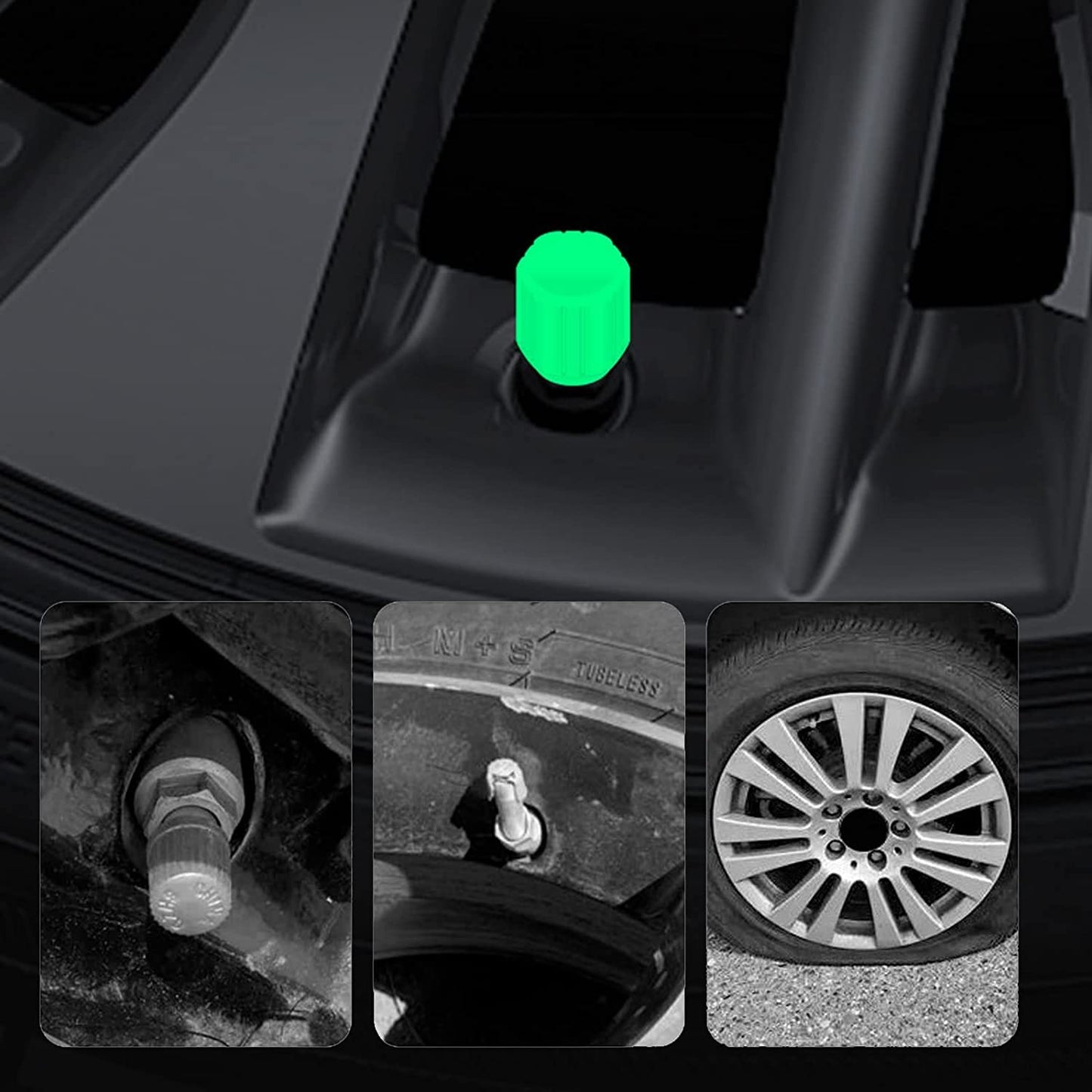 Cache-valves Luminous Night Rider