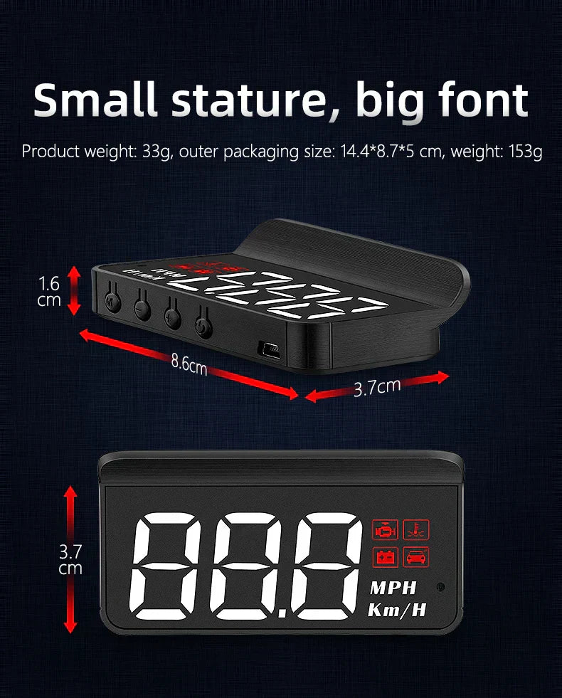 Compteur De Vitesse Projecteur Universel OBD2