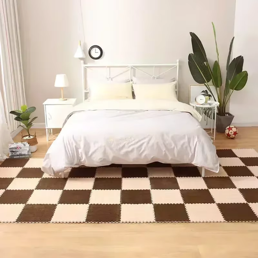 Tapis de sol en peluche douce et multi-usages (lot de 10 pièces)