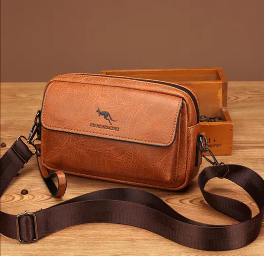 Sac à Bandoulière en Cuir Imperméable