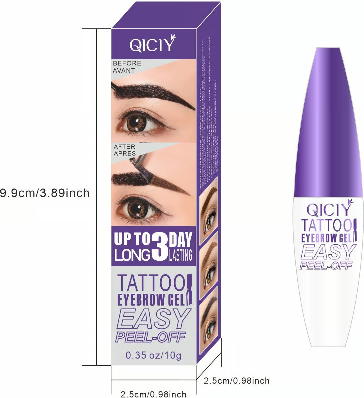 Gel pour sourcils semi-permanent pour tatouage (1 pièces)