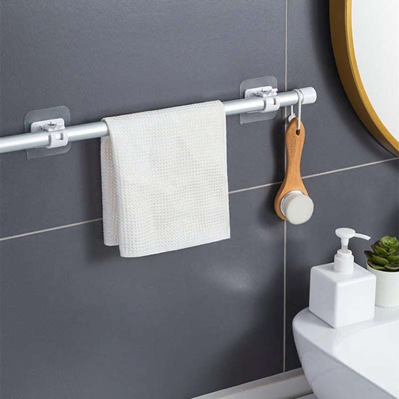 Crochets de tringle à rideaux réglables sans perçage
